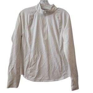 Tommy‎ Bahama Golf Women's White  1/4 Zip Long Sleeve Top L tennis pickleball